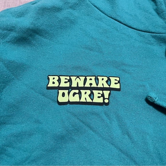 Shrek Oversized Hoodie Size Medium Baggy Streetwear Cartoon Bold Vibrant - Picture 4 of 8